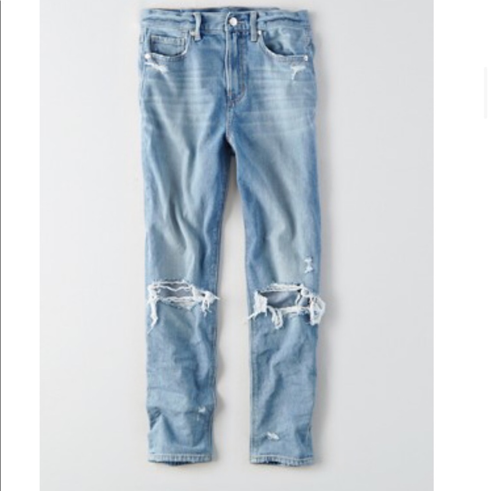 Distressed Blue Jeans - Picture 2 of 4